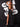 Abito lungo nero con inserti in pizzo - retro