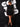 Abito Ruffle Noir retro