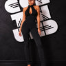 Jumpsuit Noir Drapé nera - frontale