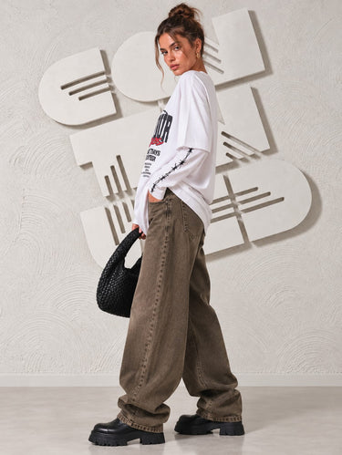 Maglia Oversize Hold Your Horses Bianca