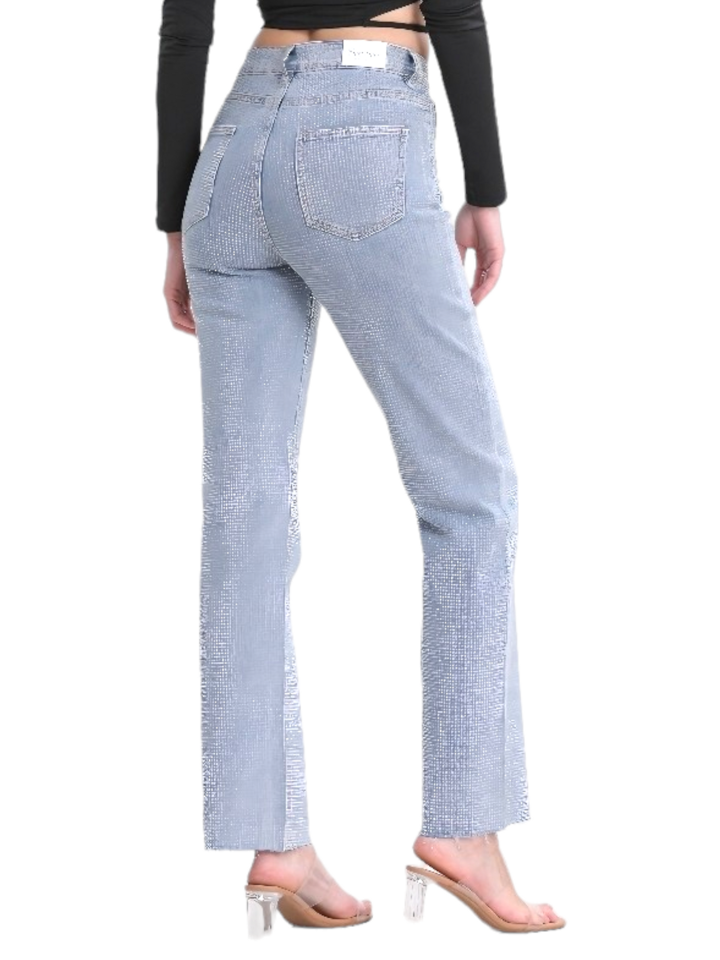 Jeans Blu stone multi strass (super richiesto)