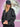 Cropped trench nero con dettagli e cintura